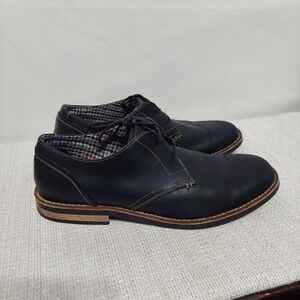 Penguin Munsingwear Mens Waylon Oxford Shoes Black Leather Lace‎ Up Round Toe 12